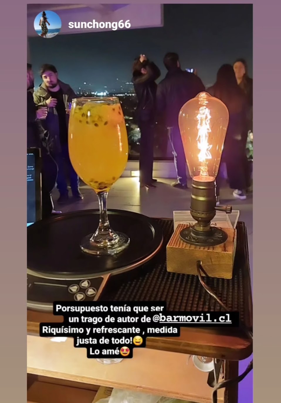 Pisco Sour servido en matrimonio